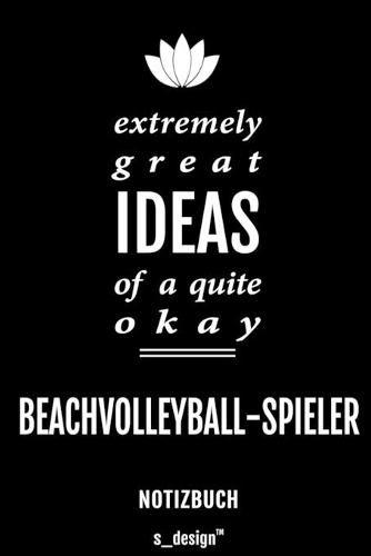 Notizbuch für Beachvolleyball