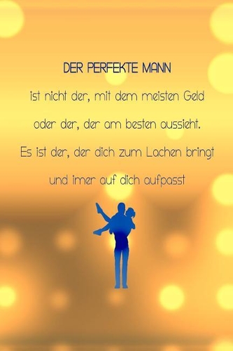 Der Perfekte Mann: kariertes Notizbuch mit 120 Seiten - 6x9 Zoll - Tagebuch, Notizbuch, Schulheft uvm.