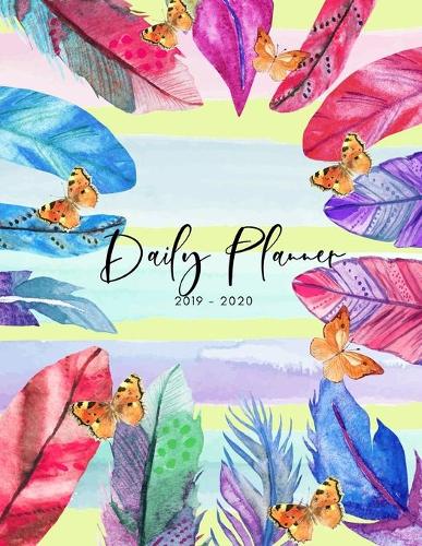2019 2020 15 Months Leaves Feathers Daily Planner