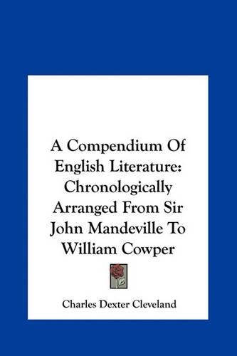 A Compendium of English Literature