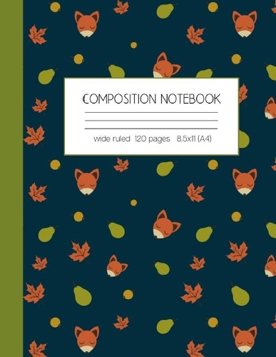 Composition notebook wide ruled 120 pages 8.5x11 (A4)