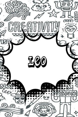 Leo: Blank Comic Book Doodle Story Telling Journal Notebook 120 Pages 6x9