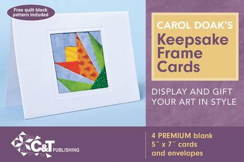 Carol Doaks Keepsake Frame Cards: White: Pack of Four 5" x 7" Cards and Envelopes