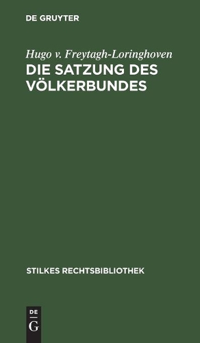 Die Satzung Des Völkerbundes