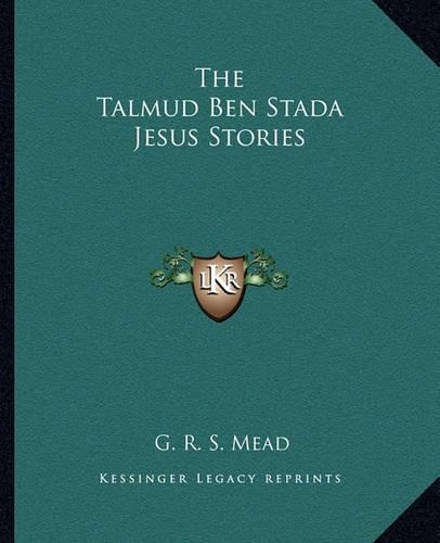 The Talmud Ben Stada Jesus Stories