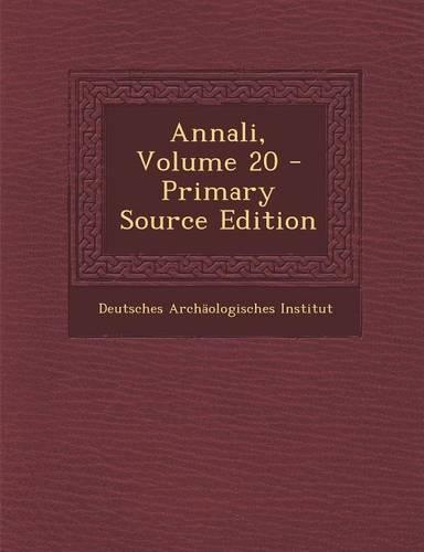 Annali, Volume 20: (Italian)