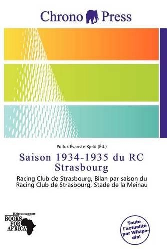 Saison 1934-1935 Du Rc Strasbourg: (French)