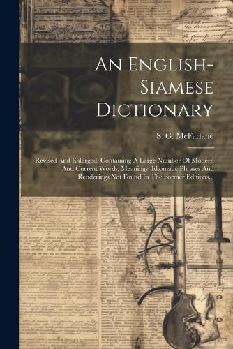 An English-siamese Dictionary