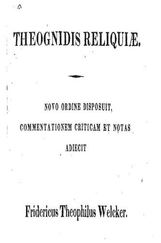 Theognidis Reliquiae