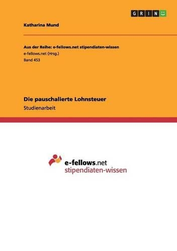 Die pauschalierte Lohnsteuer