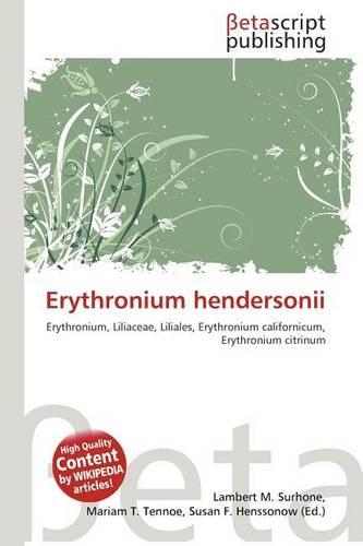 Erythronium Hendersonii