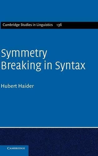 Symmetry Breaking in Syntax: (Series Number 136 Cambridge Studies in Linguistics)