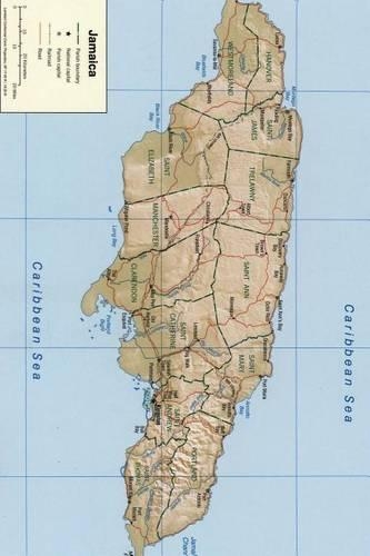 A Map of the Island Nation Jamaica