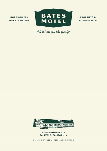 Fictional Hotel Notepads: Bates Motel