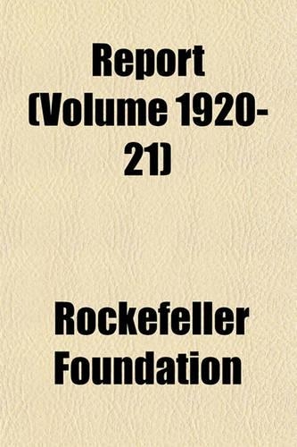 Report (Volume 1920-21)