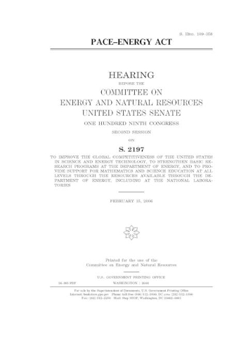 PACE-Energy Act