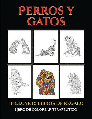Libro de colorear terapéutico (Perros y gatos)