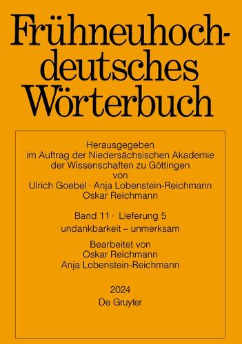 Frühneuhochdeutsches Wörterbuch. Band 11/Lieferung 5