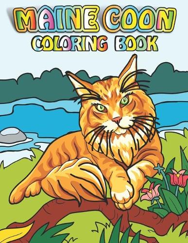 Maine Coon Coloring Book: Stress Relieving Maine Coon With Greatly Relaxing And Beautiful Fall Inspired Designs