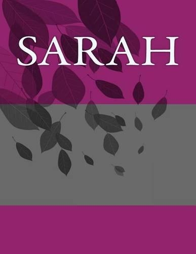 Sarah: Personalized Journals - Write In Books - Blank Books You Can Write In