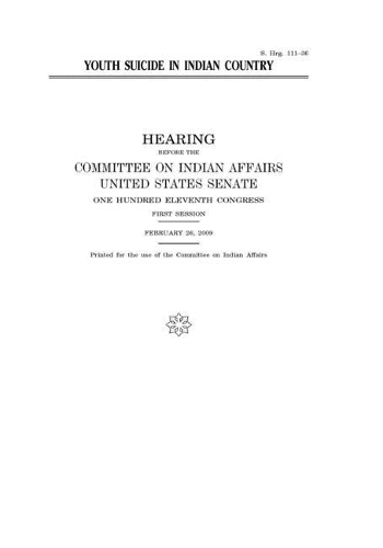 Youth suicide in Indian country