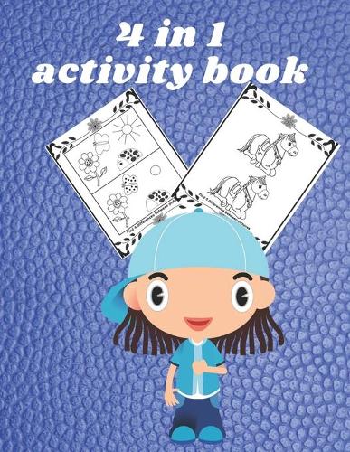 4 in 1 activity book: activity book for kids and adults with calming graphics