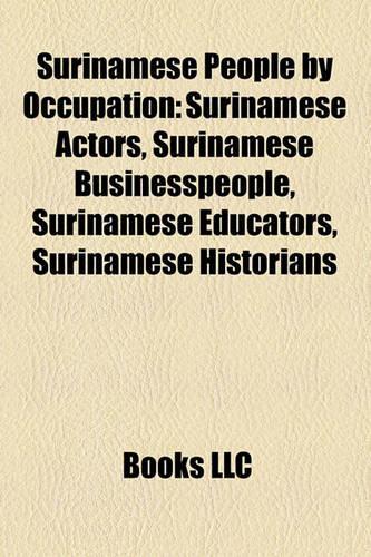 Surinamese People by Occupation