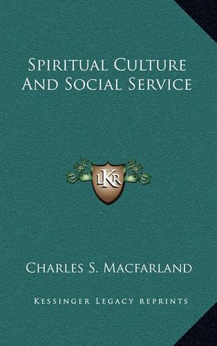 Spiritual Culture and Social Service