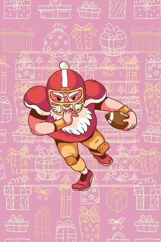 Funny Football Santa Santa Claus - Journal Journal Lined about A5 FORMAT - notepad for school and work. Christmas theme, Christmas, Goalkeeper