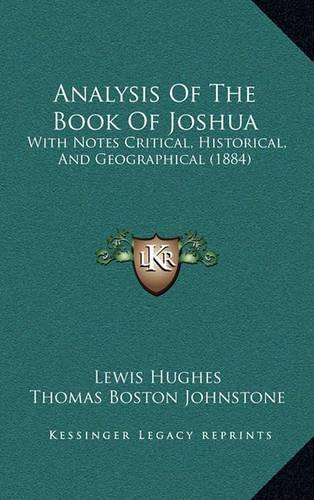 Analysis of the Book of Joshua