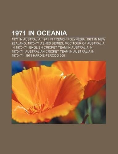 1971 in Oceania