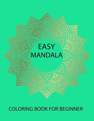 Easy mandala coloring book for beginner