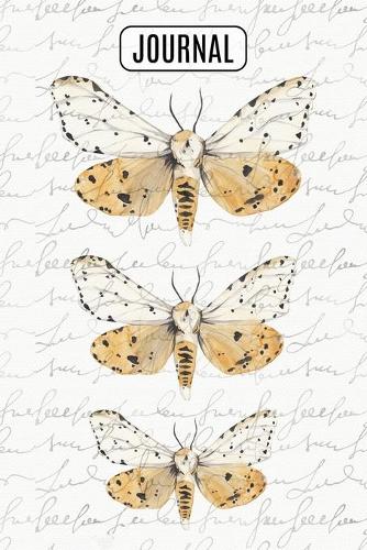 Lined Journal Notebook Watercolor Moths: 150 Lined Pages Perfect For Writing, Journaling, Notes(11 Nature)