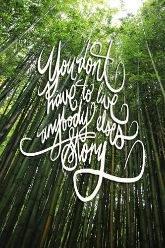 You don't have to live anyone else's story