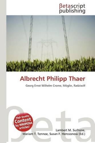 Albrecht Philipp Thaer