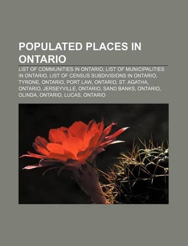 Populated Places in Ontario