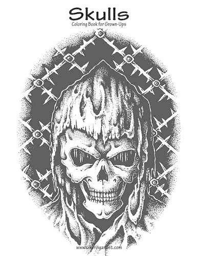 Skulls Coloring Book for Grown-Ups 1