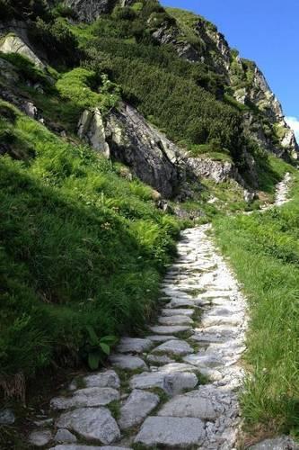 A Stone Mountain Trail in Tatry, Poland