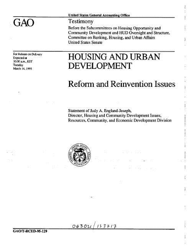 Housing and Urban Development