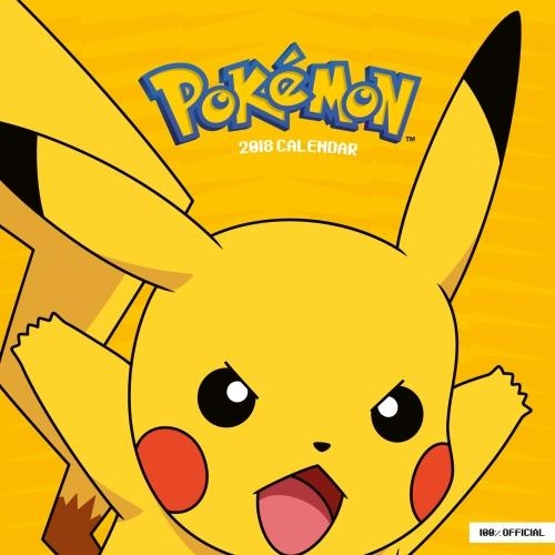 Pokemon Official 2018 Calendar - Square Wall Format