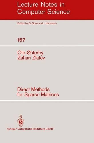 Direct Methods for Sparse Matrices: (157 Lecture Notes in Computer Science)