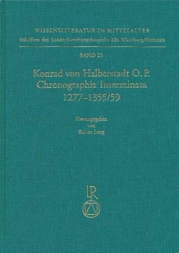 Konrad Von Halberstadt Chronographia Interminata 1277 Bis 1355/59