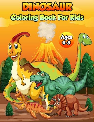 Dinosaur Coloring Book For Kids Ages 4-8