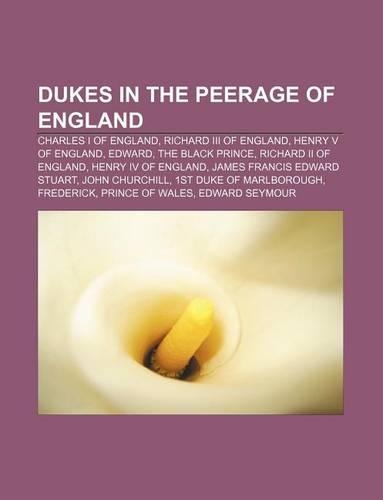 Dukes in the Peerage of England