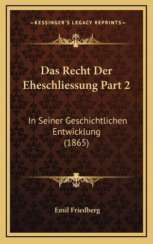 Das Recht Der Eheschliessung Part 2