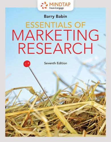 Mindtap Marketing, 1 Term (6 Months) Printed Access Card for Babin's Essentials of Marketing Research, 7th