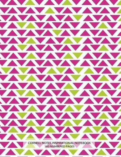 Cornell Notes Inspirational Notebook 160 Numbered Pages: Notebook for Cornell notes with lime & purple mosaic cover - 8.5"x11" ideal for studying, includes guide to effective studying and learning(English)