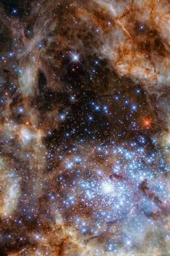 Star Cluster R136 Outer Space