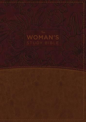 NKJV, The Woman's Study Bible, Leathersoft, Brown/Burgundy, Red Letter, Full-Color Edition