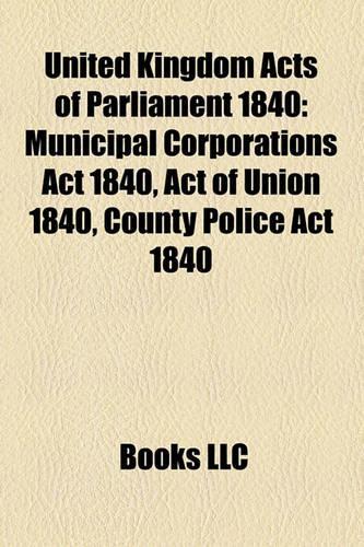 United Kingdom Acts of Parliament 1840